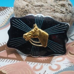 Equestian Western Metal Horse Belt Buckle
